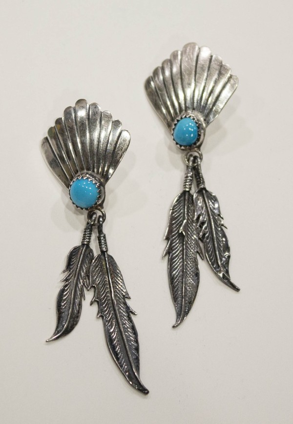 Earrings by Richard Begay