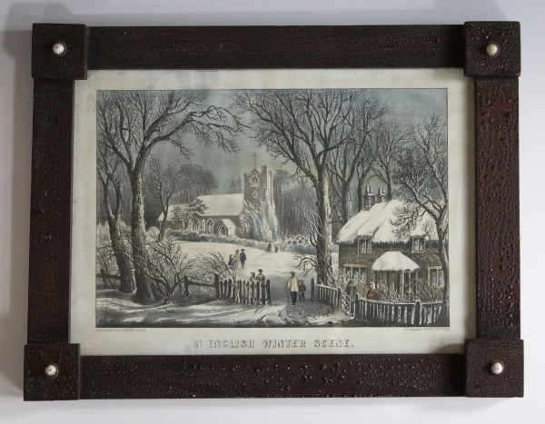 An English Winter Scene by Currier & Ives