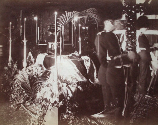 Queen Victoria Lying in State at Osborne House by Hughes & Mullins