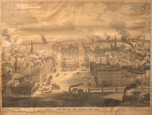 View of the City of Utica, New York by Lewis Bradley, William J. Peirce