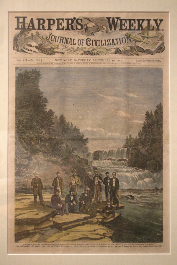 The Secretary of State and the Diplomatic Corps at Trenton Falls by William J. Baker