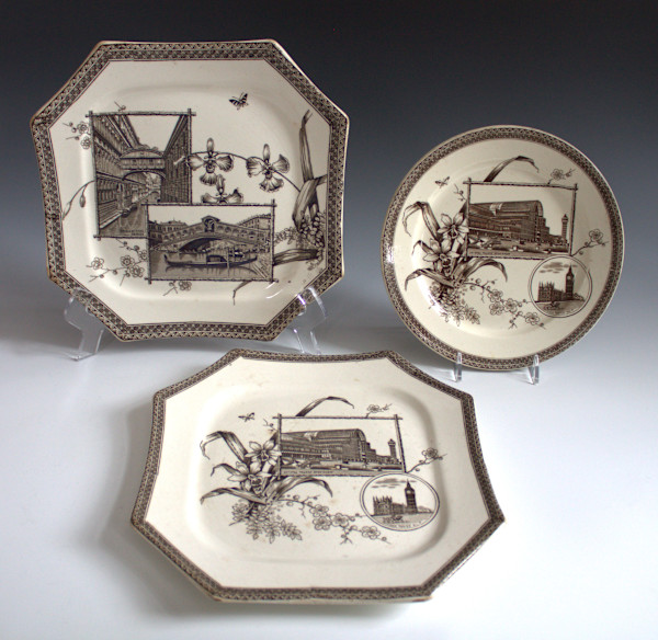 Plates (Set of Three) by Wallis Gimson & Co.