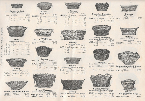 Illustrated Catalogue of John Krauss: Importer and Manufacturer of Fancy Baskets and Willow Ware by John Krauss