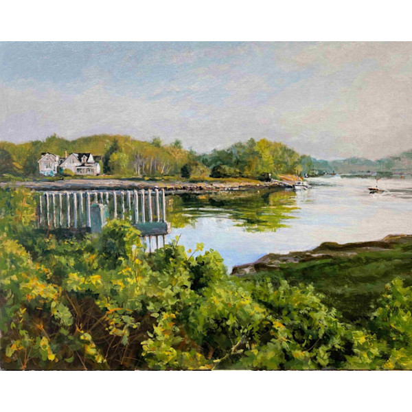 Spring Morning on the Kennebunk by Douglas H Caves Sr