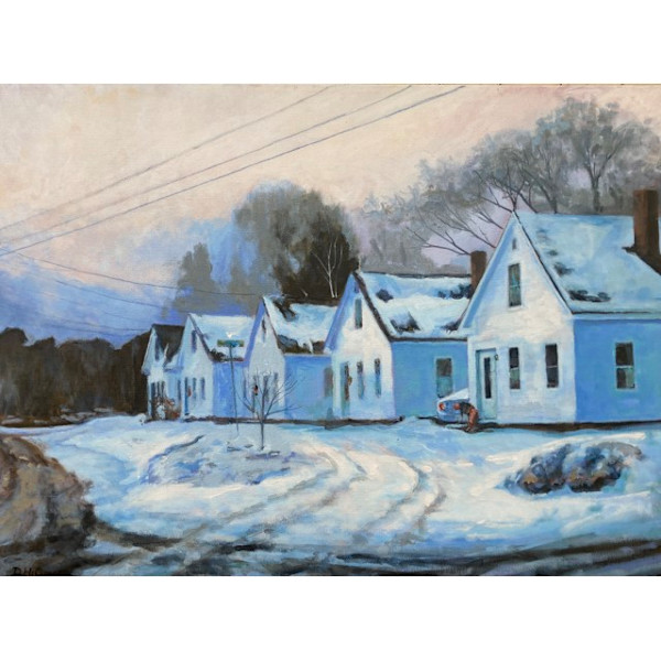 Winter Afternoon in Harrisville by Douglas H Caves Sr