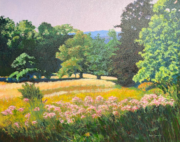 Dance of Pink in a Lush Summer Field Version 01 by Douglas H Caves Sr