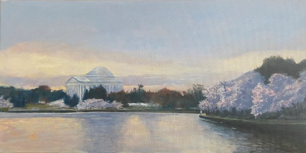 Morning Calm by the Memorial by Douglas H Caves Sr