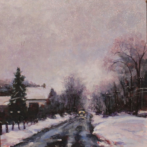 Winter Road at Dawn by Douglas H Caves Sr