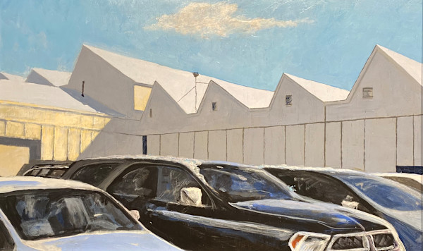 Winter Sky, Against the Grain: Industrial Wave Series by Douglas H Caves Sr