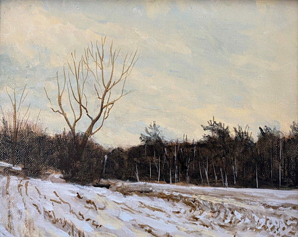Hill in Winter by Douglas H Caves Sr