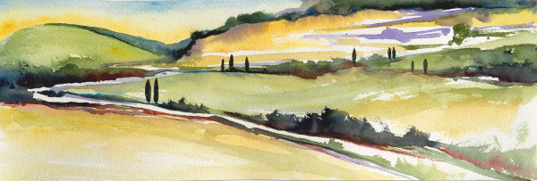 Summer light -  Tuscany- Study by stefania boiano