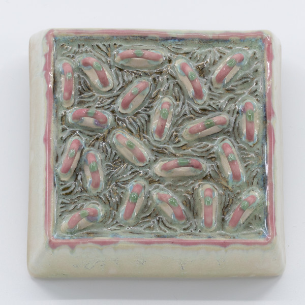 Square Wall Hanging - Looped by Sandy Miller