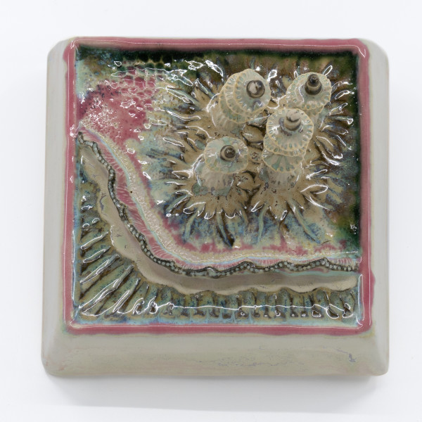 Square Wall Hanging - Discs by Sandy Miller