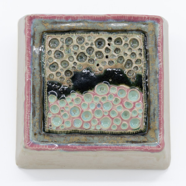 Square Wall Hanging - Craters by Sandy Miller