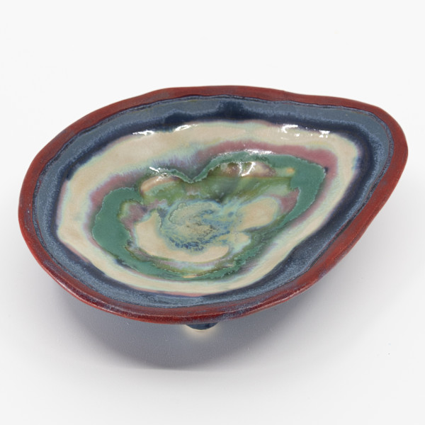 23130  - Small Pear-Shaped Dish by Sandy Miller