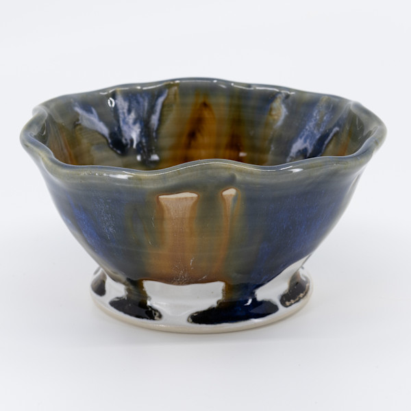 24093 Fluted Rim Bowl by Sandy Miller