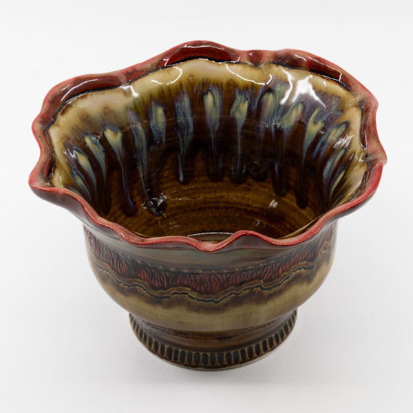 25010 Wavy Rimmed Bowl by Sandy Miller