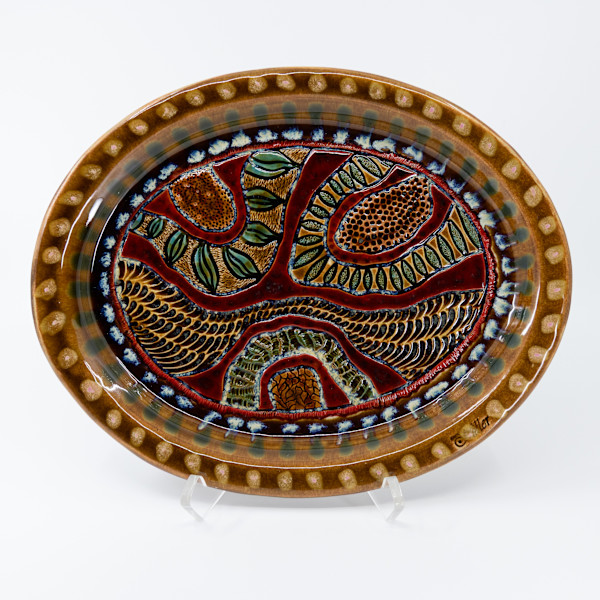 25018 Oval Chinet Platter by Sandy Miller