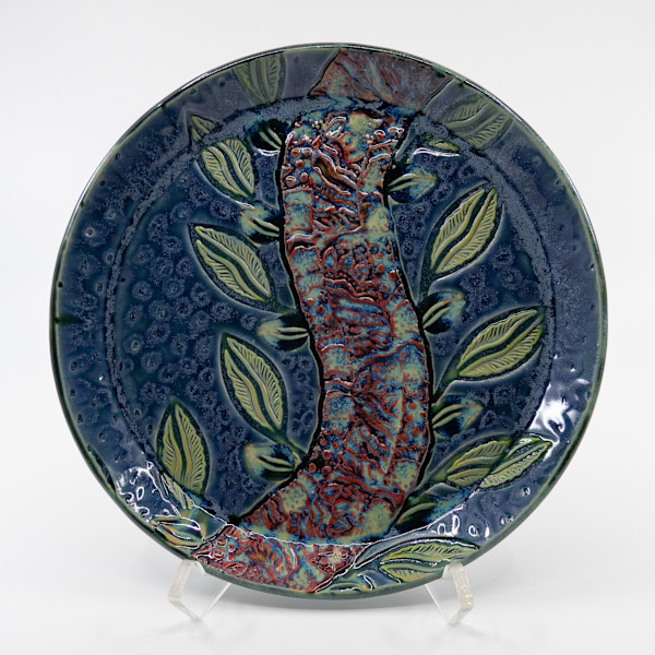 25023 - 8.5" Round Beveled Plate by Sandy Miller
