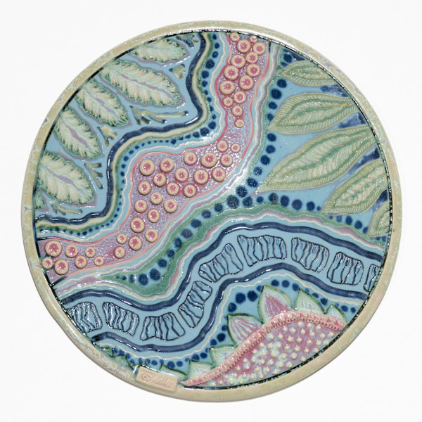 25025 Round Disc Wall Sculpture by Sandy Miller