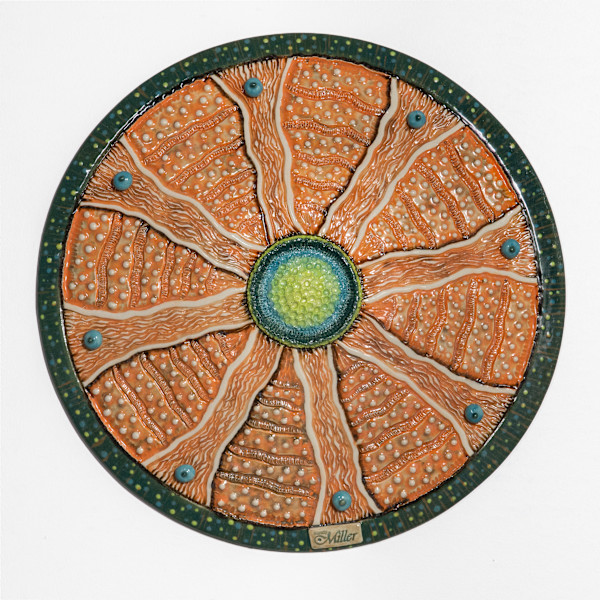 25026 Round Disc Wall Sculpture by Sandy Miller