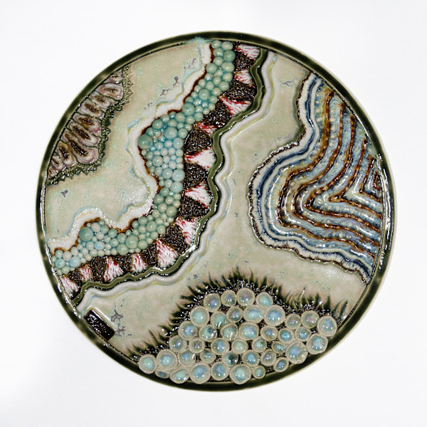 25049 - Varied Terrain (Disc Wall Art) by Sandy Miller