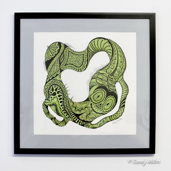 24008 - Lime Freeform 2 by Sandy Miller