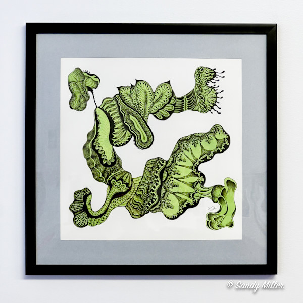 24009 - Lime Freeform 3 by Sandy Miller