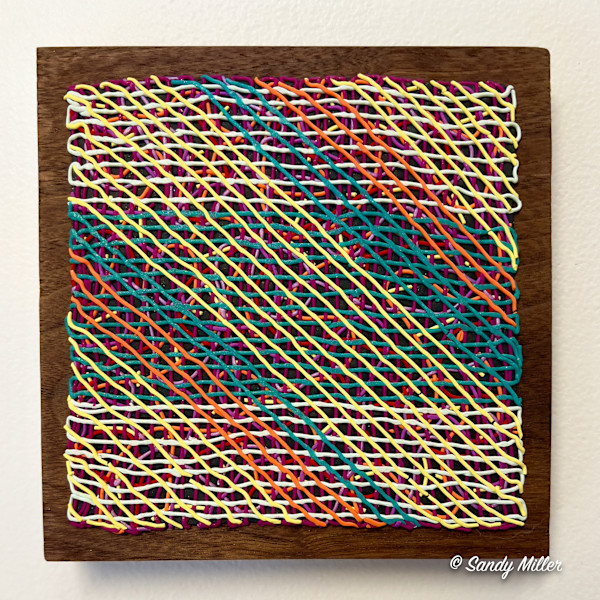 Loose Weave - Polymer Clay Wall Art by Sandy Miller