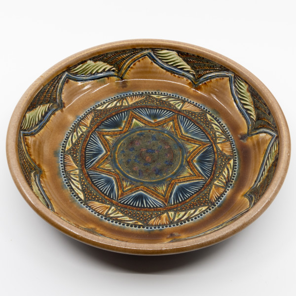 Round Serving Bowl by Sandy Miller