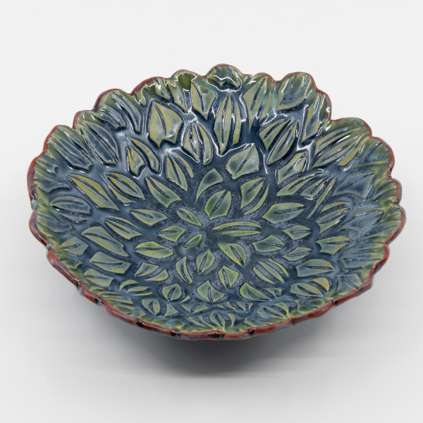 Tri-footed Round Dish by Sandy Miller