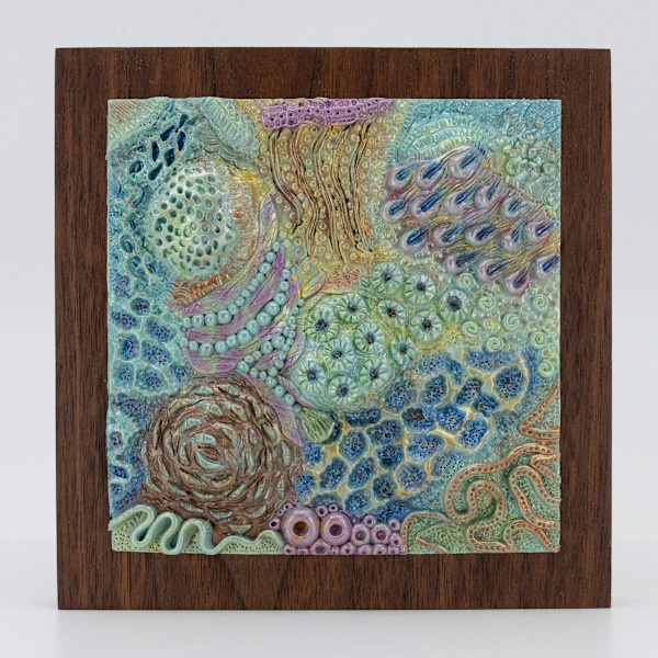 25002  Ocean Cocktail - Polymer Clay Wall Art by Sandy Miller