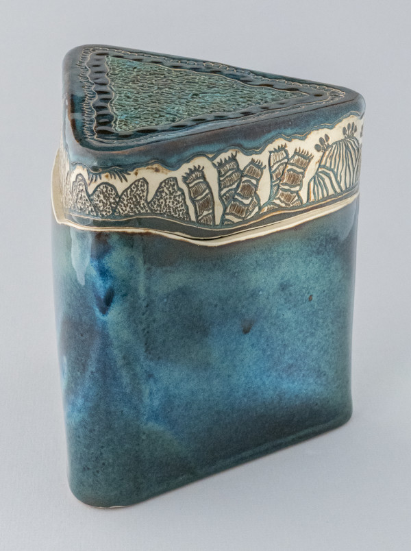 Triangular Lidded Container