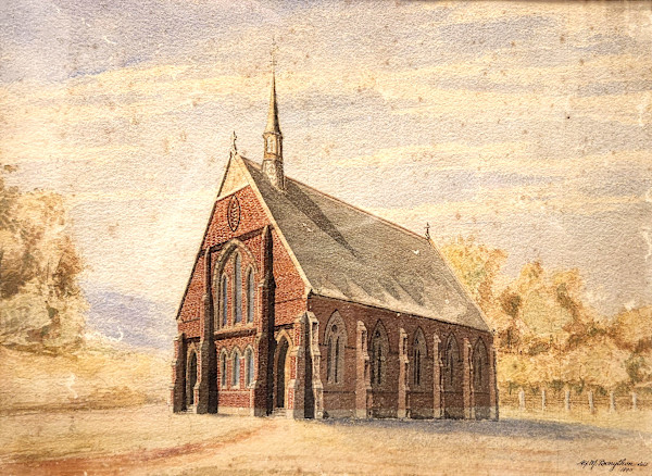 Wesleyan Church Albany 1890 by Alfred M Bonython