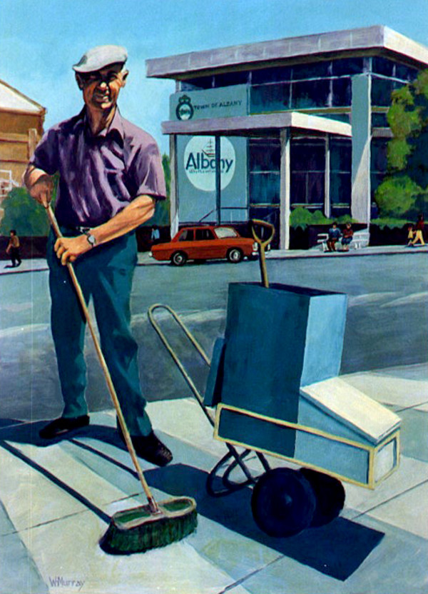 Untitled (Bert the street cleaner) by William H MURRAY