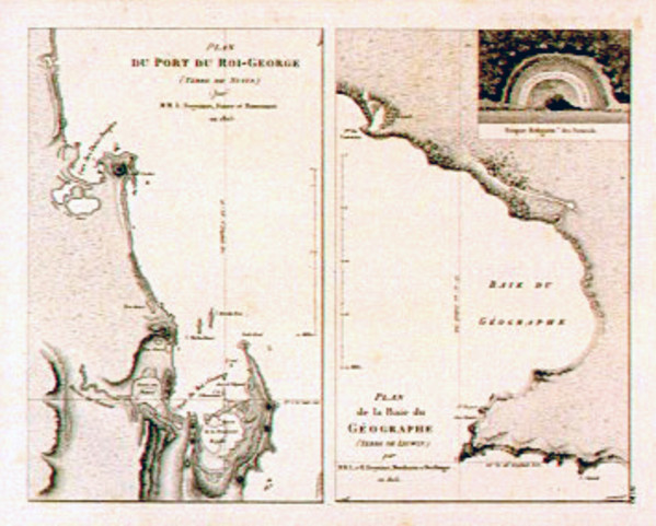 Plan du Port du Roi George: Plan de la Baie du Geographe by UNKNOWN UNKNOWN