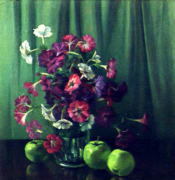 Petunias and Apples by Travis WEBBER