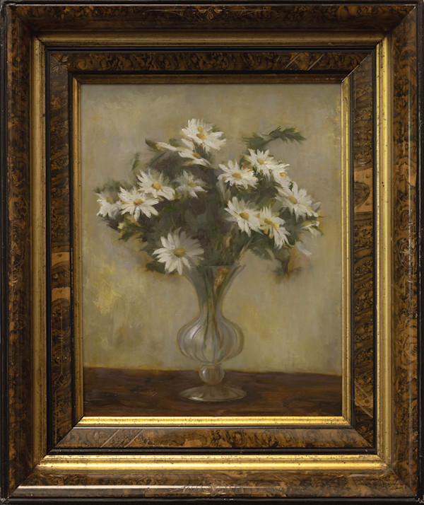 Daisies - Framed Antique Gold by Michael Van Zeyl
