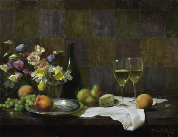 Composition with White Wine by Michael Van Zeyl