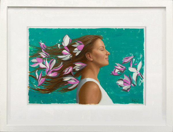 Mono Magnolia - Framed by Michael Van Zeyl