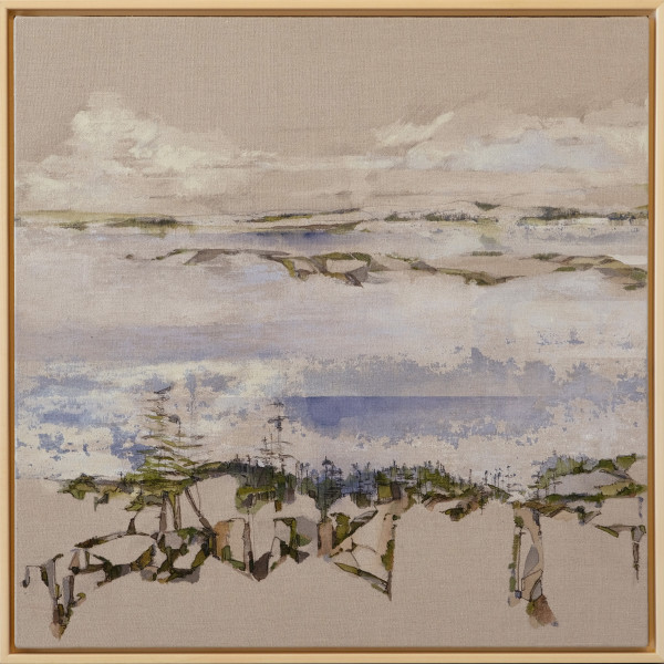 Tom Brown's Pond,  Panorama, 8 of 8 (VERSO) by Barbara Houston