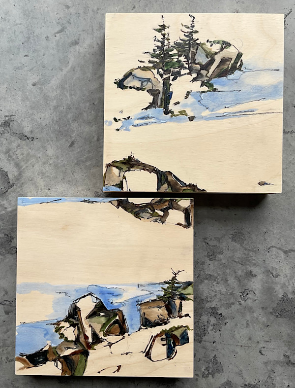 SMALLS, 26:11, diptych by BarbaraHouston ArtStudio, Image 1.