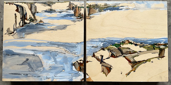 SMALLS, 26:16, diptych by BarbaraHouston ArtStudio, Image 1.