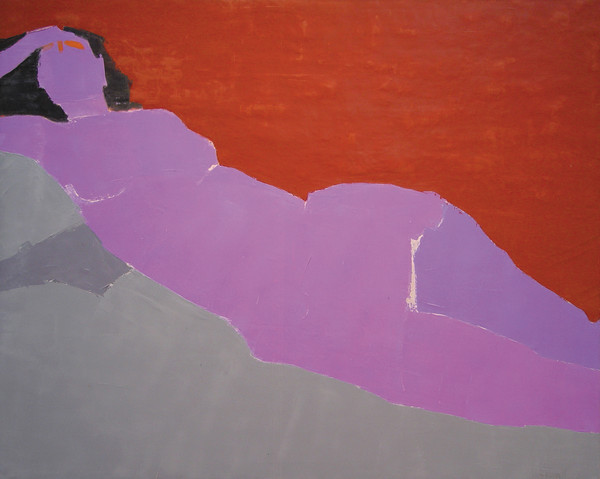 Reclining Nude, Violet by Wesley Rusnell (RAiR 1973-74)