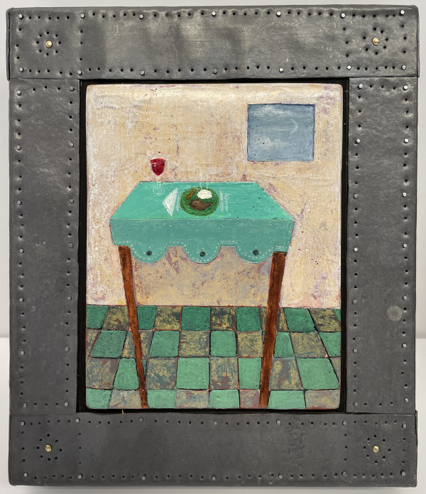 Pork Chop, Mashed Potatoes and Green Beans by Susan Marie Dopp (RAiR 1988-89)