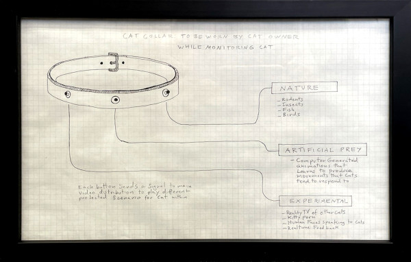 Cat Collar To Be Worn by Cat Owner When Monitoring Cat by Flo McGarrell F. (RAiR 2007-08)