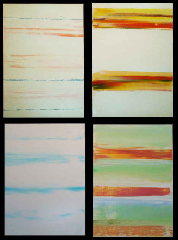 Untitled (four paintings) by Magdalena Z'Graggen (RAiR 2001)