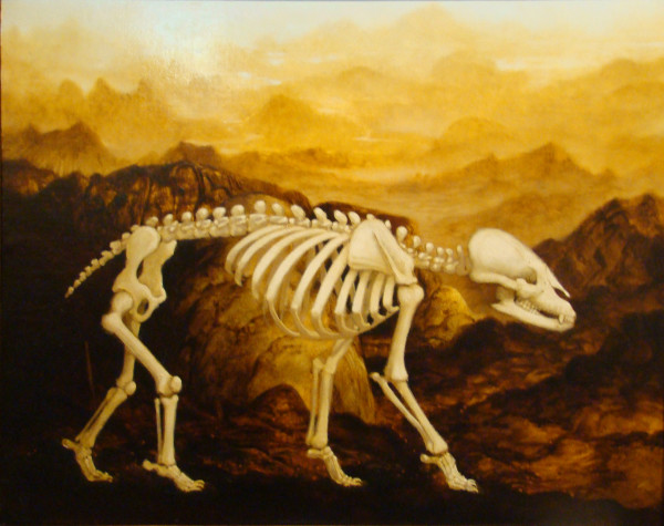 Skeleton in Landscape by Peter Zokosky (RAiR 1991)