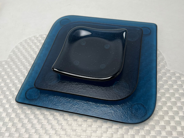 Lucent Collection: Tablescape in Steel Blue by Susan Madacsi, Image 2.