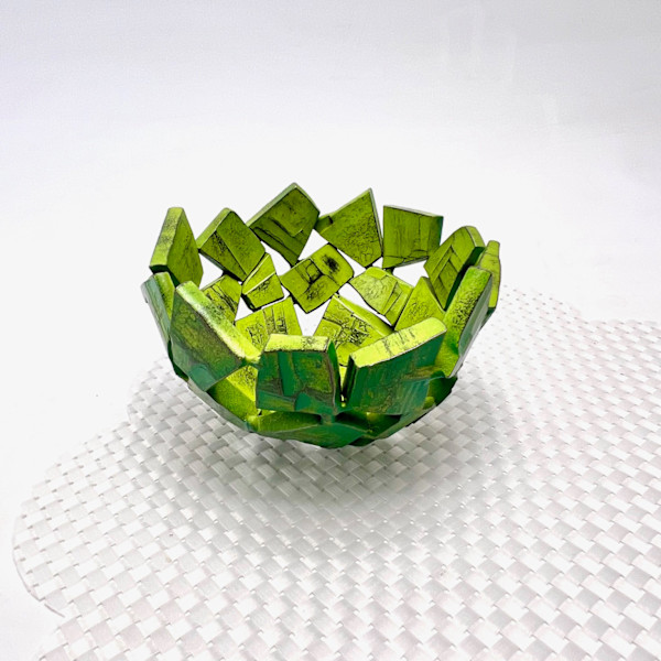 Geode Vessel, Petite: Pea Pod by Susan Madacsi, Image 2.